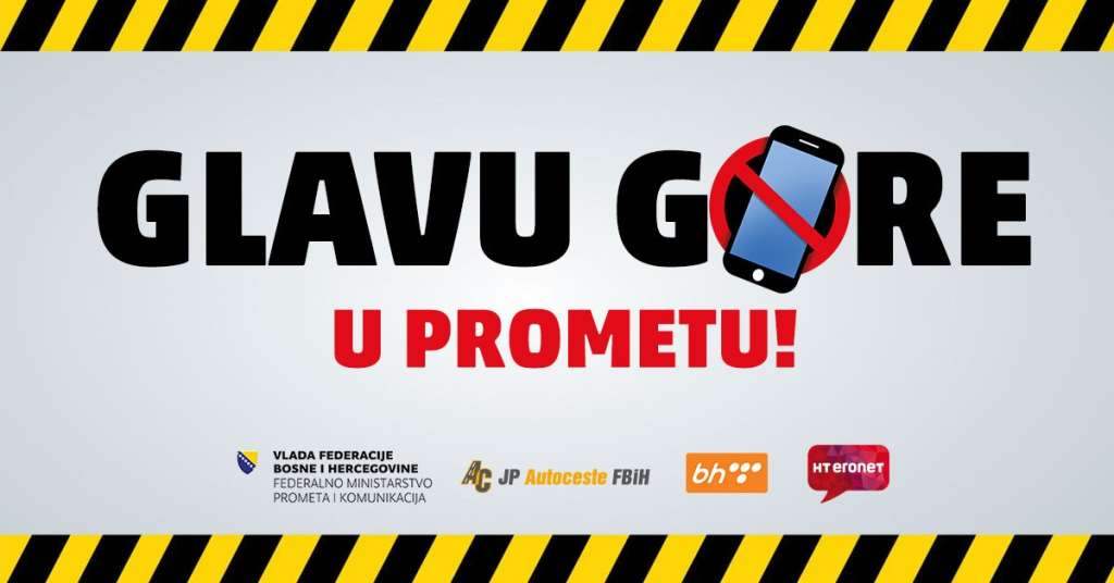 Glavu gore! Stop korištenju mobitela u saobraćaju