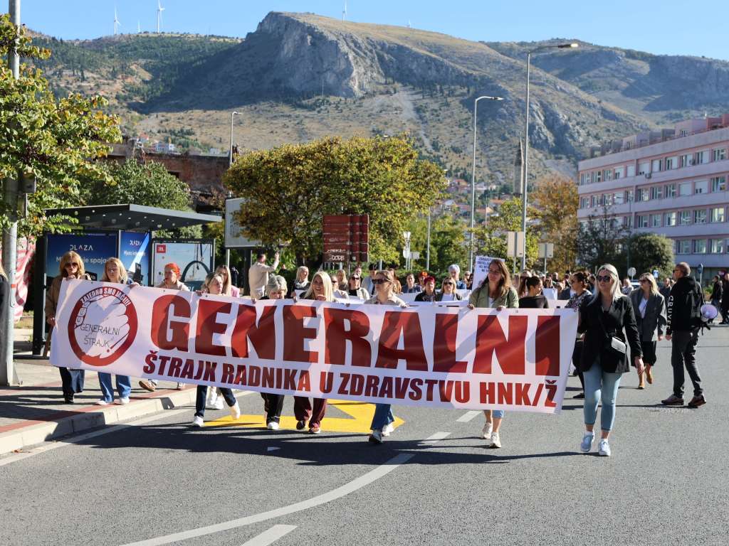 štrajk zdravstvenih radnika hnk