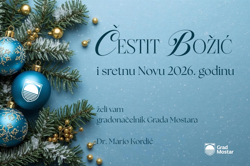 Božićnonovogodišnja čestitka Gradonačelnik Mostara